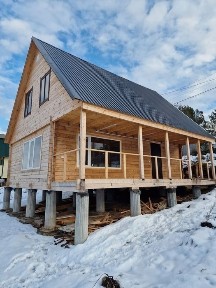 Продам новый дом отдыха с видом на залив, Дом 100кв. м., веранда, 6сот