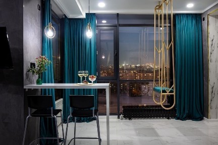 Lux новая квартира с панорамными окнами и видом на горы