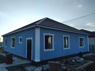 Махамбет ауданында жаңадан салынып біткен уй, дом.
