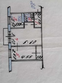Продаю двух комнатную квартиру