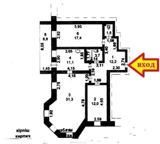ТРЁШКА центр 2 этаж 29 млн. Торг минимальный