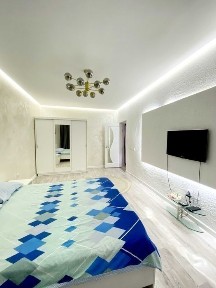 1 комнатная квартира, 52м2, 1 /9 посуточно, Алмагуль