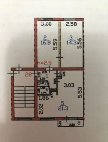 Продается 3-х комнатная квартира