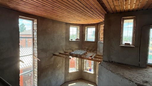 Дом 3 уровня черновая отделка 630кв. Гараж. Баня. Кухня. Забор. Кирпич