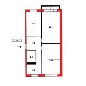 **Продам 3х кварт. с квадратным коридором во 2 мкр р-н 20 Лицея