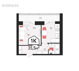 Продажа 1-комнатной квартиры в новом ЖК