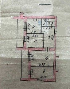 3х, РЕЧНОЙ ВОКЗАЛ, Славского, 14, 67,6м2, 1982г. п. 2 лоджии, ремонт