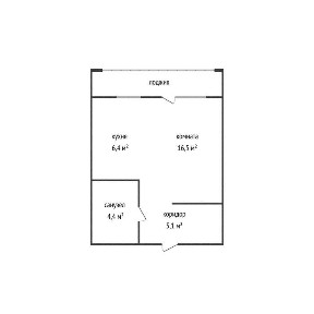 Продам однокомнатную