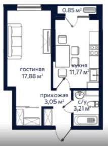 Продам 1 комнптную каартиру