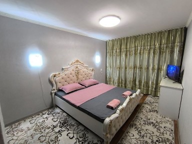 Почасово, ночь, день, сутки 1комнатная 4мкр Нурислам