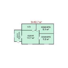 Продажа благоустроенного дома (три комнаты)