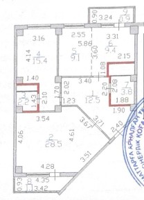 Продам 3-х комнатную квартиру в Астане на Манлигик Ел