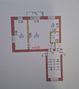 Продаётся 2 комнатная квартира