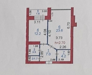 Продам 1-комнатную квартиру