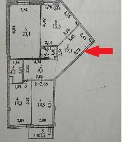 3-комнатная квартира · 107 м² ЖК Кендала гр. 8 Данияр