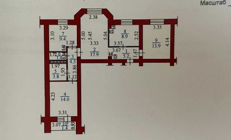 4х. 80м2, КШТ, Кокжал Барака, 22/1, 2 ЭТАЖ, кирпич, 2014г. п.