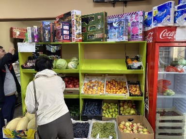 Овощной место наработанное вместе с сухофруктами