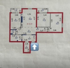 3-х комнатная квартира (Кудайбердыулы) Жанибек ГР7
