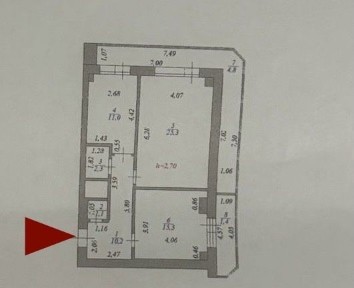 2-х комнатная квартира (Байконыр) Жанибек ГР7