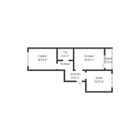 2-комн 62 м2 2 стороны ЖК Ривьера эт10/10