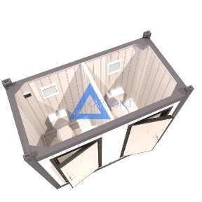 Контейнер Туалет 2,4х1,4м Санузел