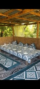 Дача, дом за городом, юрта, тапчан, баня