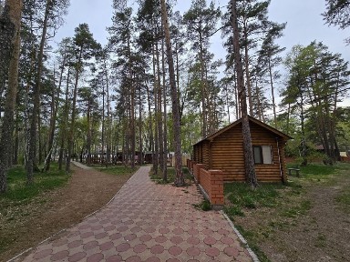 Домики в Боровом у берега первая линия