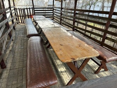 Беседка в аренду у воды на 24 места, отдельная территория.