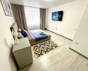 Уютная 1 ком квартира в мкр Гарышкер. Кондиционер. Смарт тв, wi-fi