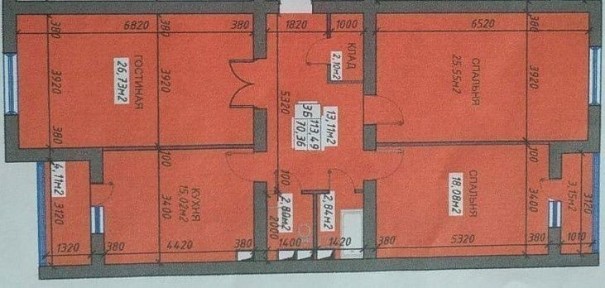 Продам 3 ком кв 114 кв. м. Новая. Торг