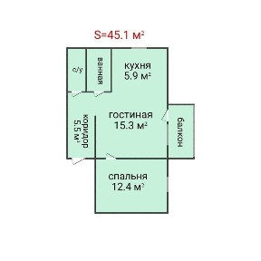 Продажа 2-комнатной квартиры дом Печати