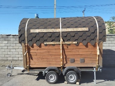 Баня с прицепом
