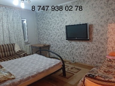 ПО ЧАСАМ и Посуточно в мкр. Айнабулак сдам 1-комн. квартиру