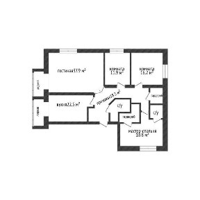 Продажа 4-комнатной квартиры в клубном доме.