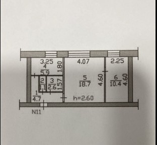 Продаётся 2х комнатная квартира. На 2м этаже