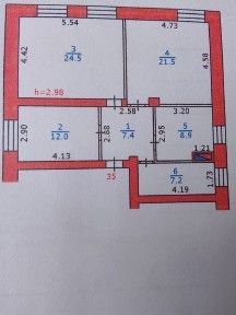 Прекрасная квартира в сталинке