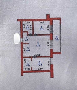 евро-3 комн квартира в ЖК Рибат