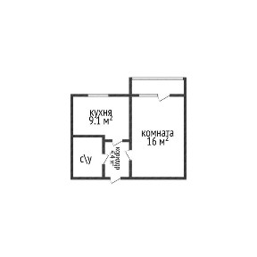 Продажа 1-комнатной квартиры