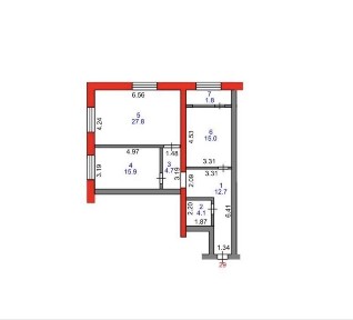 Продам 3 комн. квартиру ЖК Мадина-3