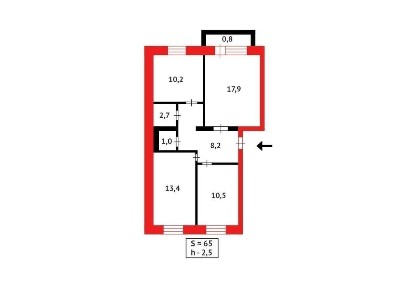 **Продам 3х квартиру в 68 квартале первая линия, Помощь в ипотеке