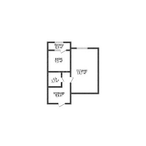ПРОДАМ! Мкр Юбилейный 1-комн. квартира, 41,8м², 3/5 этаж