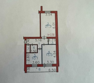 Продаётся 2-комнатная квартира Касым Кайсенова, ул. Аманжолова, 13/1