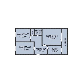 3-комн. кв. ул. пл. в центре