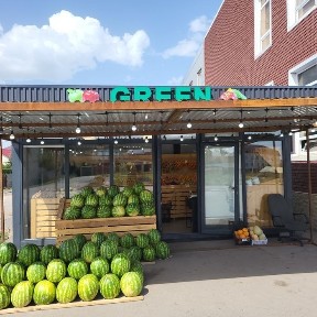 Овощной павильён продажа. бутка контейнер. киоск