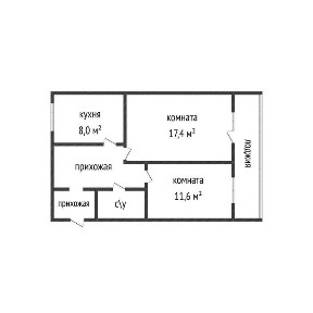 ПРОДАМ! 2-комн. квартира, 55,1м², 5/6 этаж