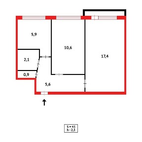 2-х комнатная квартира, майкудук, 19 микрорайон