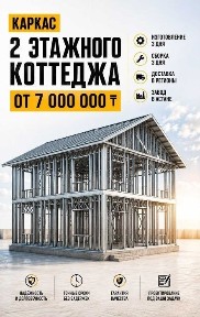 Каркас дома из ЛСТК, оцинкованная сталь
