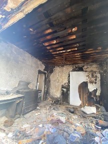 Частный дом после пожара, площадь 94,1 м2, жилая 72,2 м2