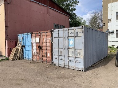 Контейнер в аренду на охраняемой базе, в городе