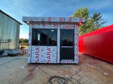 КПП будка для охраны территории утепленная сэндвич панели